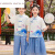 CARLOS KAYLA米诗德六一儿童节演出服中国风幼儿园合唱服夏季短袖小学生国学汉 石岩外国语学校男生 100cm