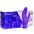 紫色加长丁腈手套加厚级家务洗碗实验室检查用 进口友利格常规紫色9英寸100只 S