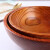 木碗酸枣木西式欧式大号实木整木碗饭碗菜碗汤碗面碗沙拉盘 直径1 直径25-26高8cm配托盘盖盖