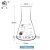 蜀牛玻璃三角烧瓶烧杯锥形瓶150 300 250 500 1000ml化学实验器材 蜀牛牌2000ml广口
