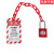 塑料警示链条工业工程安全锁具红色隔离塑料挂锁链子6mm 塑料警示链条+钢梁挂锁+挂