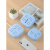 CLCEY多功能智能USB插座带线一转多转换器家用宿舍充电蓝色插排插线板 长1.8米  蓝色10孔+2USB方型