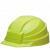 勋狸粑适用日本DIC IZANO 2安帽工地出差便携可折叠收纳伸缩轻便头盔 绿色 通过GB2811认证