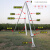 通信杆铝合金立杆机电力三角立杆神器人字抱杆水泥立电杆工具扒杆 12米杆三角立杆机加厚