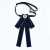 桂杉格领结女韩版领结 女士职业工作服衬衫领花 商务黑色领带 蓝色(店长推荐) (绑带款)