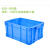 加厚塑料筐周转箱水果筐储物筐蔬菜筐收纳筐玩具筐物流箱 1米筐3个装蓝色