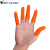 一次性防滑手指套加厚橡胶手指套 电子工厂工业耐磨手指套 100支防滑麻点指套S（小号）*橙色