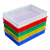 塑料盘周转箱塑胶箱收纳筐长方形盆子黄粉蛋白养殖海鲜浅盘塑料框 绿色3号方盘厚560*375*80mm
