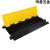 瑞业捷达PVC减速带橡胶过线槽室内外地面护线槽过桥板 人字形半黑半黄大一线