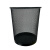 威佳金属网垃圾桶厨房卫生间办公室垃圾桶镂空垃圾篓废纸篓 18L黑色