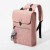巨森袋鼠2024新款男士双肩包电脑包商务女士笔记本背包手提旅行大容量背包 卡其色14寸+挂件