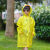 伏加瑞幼儿园防护大童小孩雨披小学生防水雨衣男女童宝宝大帽檐儿童雨衣 黄色雨衣款 建议(80-130cm) 均码