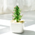 淄博创意琉璃小摆件多肉仙人掌豆芽植物盆栽办公室玻璃工艺品礼物 圣诞树