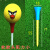 JPHZNB高尔夫球钉软胶套塑料钉橡胶大头球tee球托GOLF球支架座 10个混色45mm