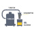 塑料吸尘器旋风分离粉尘工业集尘器小型旋风筒过滤集尘器木工装修 白色集尘器+铁桶