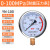 仪表不锈钢耐震压力表yn100油压液压表1.6mpa带油气压表 0-100MPA=1000公斤 M20*1.5