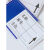 全磁强磁力标签贴材料卡标识贴货架仓位物资库位标示分类材料卡 40*60全磁蓝白红三色 下单颜色留言