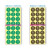 仓库30MM数字贴纸1-12月份标签彩色圆点号码贴圆形不干胶印刷定制 1月份 每包10张（240贴）