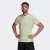 adidas速干舒适跑步运动上衣圆领短袖T恤男装阿迪达斯官方HB7441 酸橙绿/深银灰 A/S