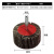 带柄百叶轮磨头砂纸6mm柄16-40电动抛光叶轮圆柱形锥形砂布打磨轮 带柄叶轮50*25*6/60-80目 10只装 1