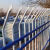铁朝代 锌钢护栏厂区围墙围栏小区围墙防护栅栏室外铁艺栏杆 单向折弯款锌钢护栏1.8米高/每米