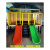 菲仕迪蹦蹦床滑滑梯组合室内2-10岁儿童网红蹦蹦床户外大型跳跳床滑梯组 天蓝色43型