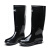 回力雨鞋户外钓鱼防水不易滑雨靴耐磨水鞋 838黑色高筒加棉 40码 