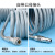PU气管软管弹簧汽管气泵伸缩螺旋软管耐高压风管带接头工业级官 弹簧风管（586米）灰