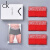 CK Calvin Klein男士内裤ck纯棉中腰莫代尔四角平角短裤三条装礼盒 红色 三条装 XL建议体重170-200斤