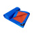 铸固 PVC篷布 塑料苫布加厚蓝桔油布遮阳户外防水篷布 蓝桔防雨布 4米*12米