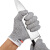 久匀 5级防割手套 防切割耐磨手套厨房防刀割手套 HPPE防划手套 灰色一双 XS(18cm)
