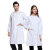 劳博士 LK043 白大褂 工作服学校化学实验室服护士服药店工装白色 纽扣袖 女S