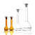 JESERY玻璃容量瓶 化学实验定量摇瓶定容瓶100ml棕色（PE盖）