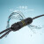 IP68电缆防水接头一进2/3/4出防水连接器路灯分线器户外防雨泡水T M20 T型3通2芯(0.5-2.5平方)