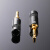 NEUTRIK原装YS231-BG立体声耳机3.5mm小三芯插头焊接发烧 AVSSZ3.5母头黑色镀金尾径6.5mm