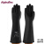 AlphaTec橡胶防化手套工业耐酸碱黑色加长加厚防腐蚀耐浓酸碱 87-104 M码
