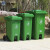 240L户外垃圾桶大号环卫脚踏式商用加厚大码塑料大型分类桶大容量 100L中间脚踏-加强型(黄色)