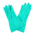 拓丰丁晴防护手套工业家务防水厨房食品耐油清洁耐磨防化学耐酸碱 绿色5双包邮 XL