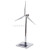 太阳能通风机模型银色风力发电机风车玩具促销风能行业礼品办公摆件 银色logo实图