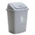 定制适用大号厨房塑料垃圾桶带摇盖户外垃圾箱创意办公商场酒店翻盖桶 30升摇盖垃圾桶果绿色