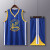 勇士库里球衣篮球服定制球服NBA全套新款套装11号汤普森男女学生 勇士蓝色30号库里(套装) L(160-165CM)