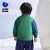 迷你巴拉minibala迷你巴拉巴拉男童女童羽绒服冬新款宝宝复古撞色儿童棒球 中绿40539 80cm