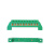 cnxdwy 导轨式桥型零线排零地排配电箱接线端子分线排6x9 10孔零线排【绿色】