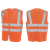 安大叔A751 / A736反光背心 骑行建筑工地交通安全警示反光马甲 A751荧光橙（加LOGO） 2XL 