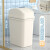 卫生间垃圾桶2022厕所翻盖夹缝窄缝长方形有带盖客厅摇盖 氧气白摇盖款15L赠送40只垃圾袋
