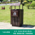 适用于户外垃圾桶不锈钢大号小区物业分类垃圾箱商用景区高档环卫 YL062单桶