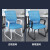 康迪普 会议椅办公椅学生宿舍弓形转椅学习椅子靠背椅子 黑/黑 乳胶棉坐垫