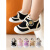 藏美时代宝宝鞋子春秋新款软底学步防滑小童1一3岁婴儿透气男女童帆布鞋子 咖色 内长11.5cm