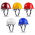 希凡里真玻璃钢安全帽FRP材质建筑工程领导国标加厚头盔定制印字 圆盔型黄色