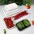 一次性托盘超市长方形塑料水果蔬菜打包盒猪肉生鲜托盘 大圆盘白色【100个】